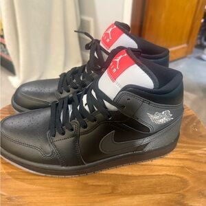 Jordan Black and Gray Men's Sneakers